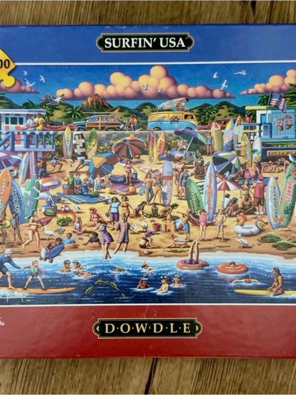 Dowdle Surfin’ USA 2,000 Piece Jigsaw Puzzle – Complete